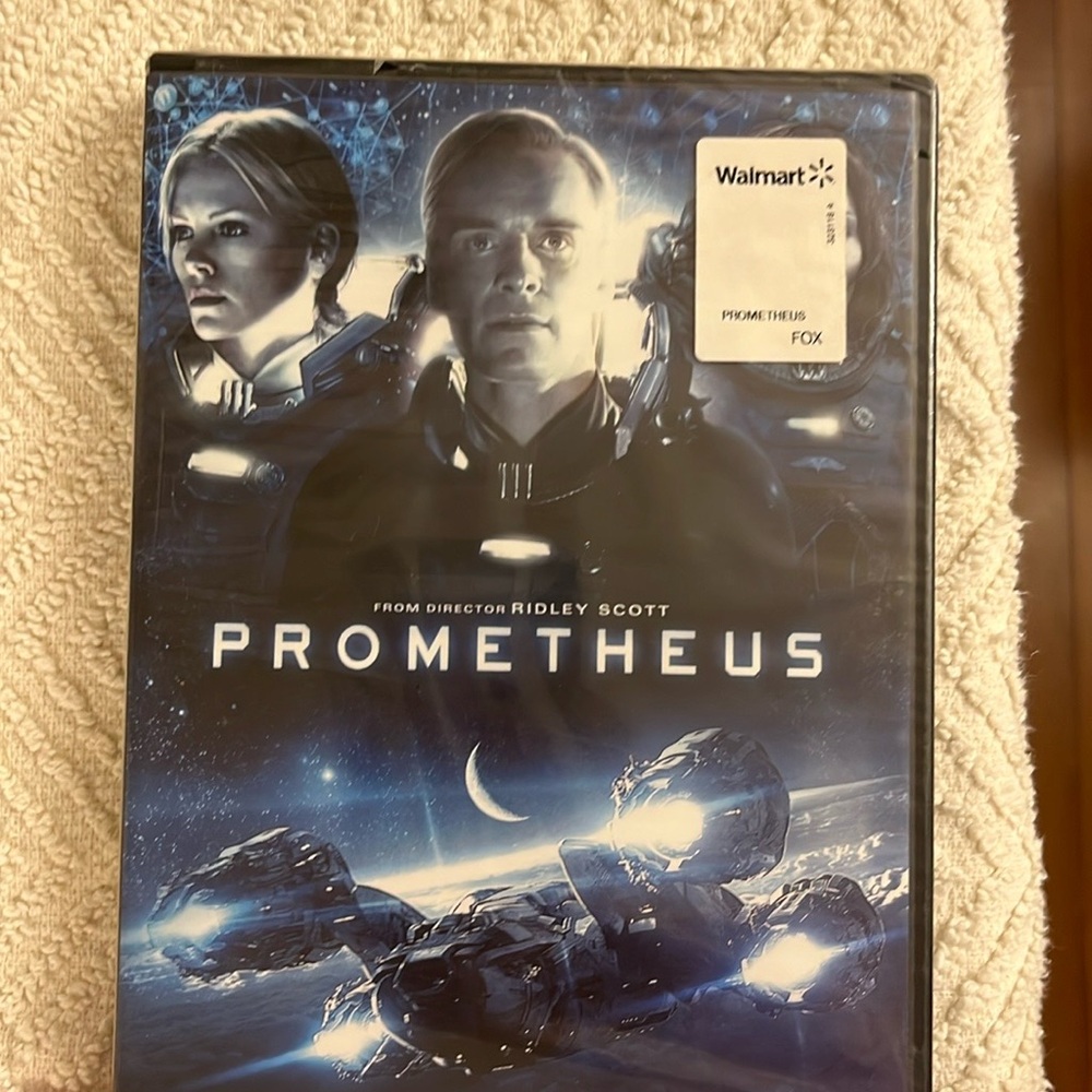 Prometheus DVD Blu-ray - Blue and Black Cover Ridley Scott Rated R